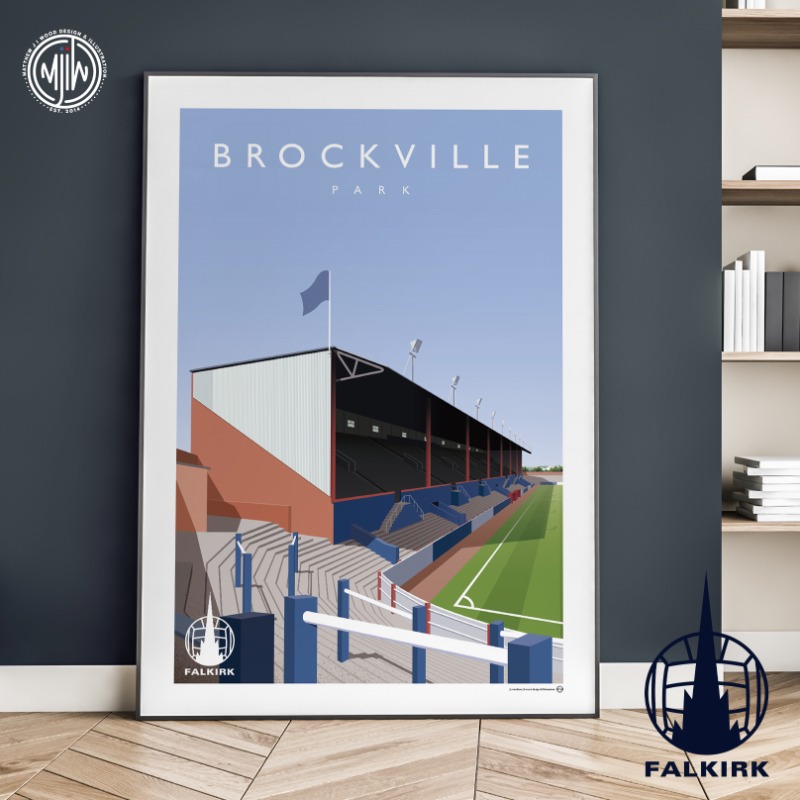 FalkirkFC's tweet photo. 🤝 We have teamed up with graphic designer &amp; illustrator, @matthewjiwood, who has created a range of Falkirk digital artwork!

The Falkirk range includes designs of Falkirk Stadium &amp; Brockville Park, as well as Subbuteo prints celebrating last season's achievements.

See more 👇