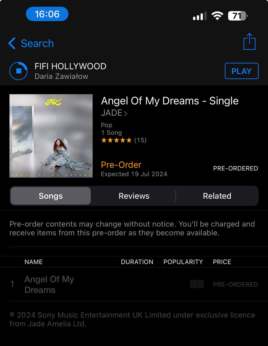 przemekuk's tweet photo. Let’s go @jadethirlwall drop the song already!! #jade #angelofmydreams #tunealert https://t.co/3otsbESX7T