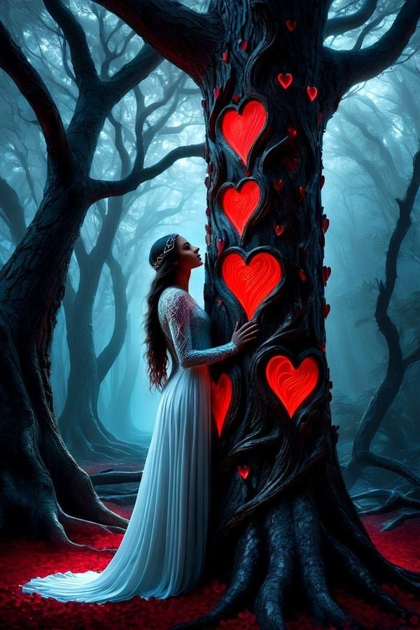 bionicanadian's tweet photo. #macabrewords
#Numinous resurrects
unto she who dwells somber
to the forest night...
dark #euphony,
dressed in cloven black of nightfall
she #parastins the dead forest
canopies all of that darkness,
for it shadows to she, who calls it...
📸Pinterest https://t.co/aKusweJOl8