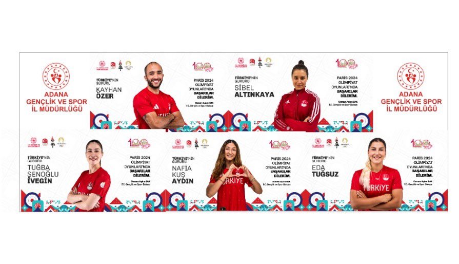 Adana’nın evlatları 2024 Paris Olimpiyatlarında.🤲🇹🇷🤲🧿🇹🇷