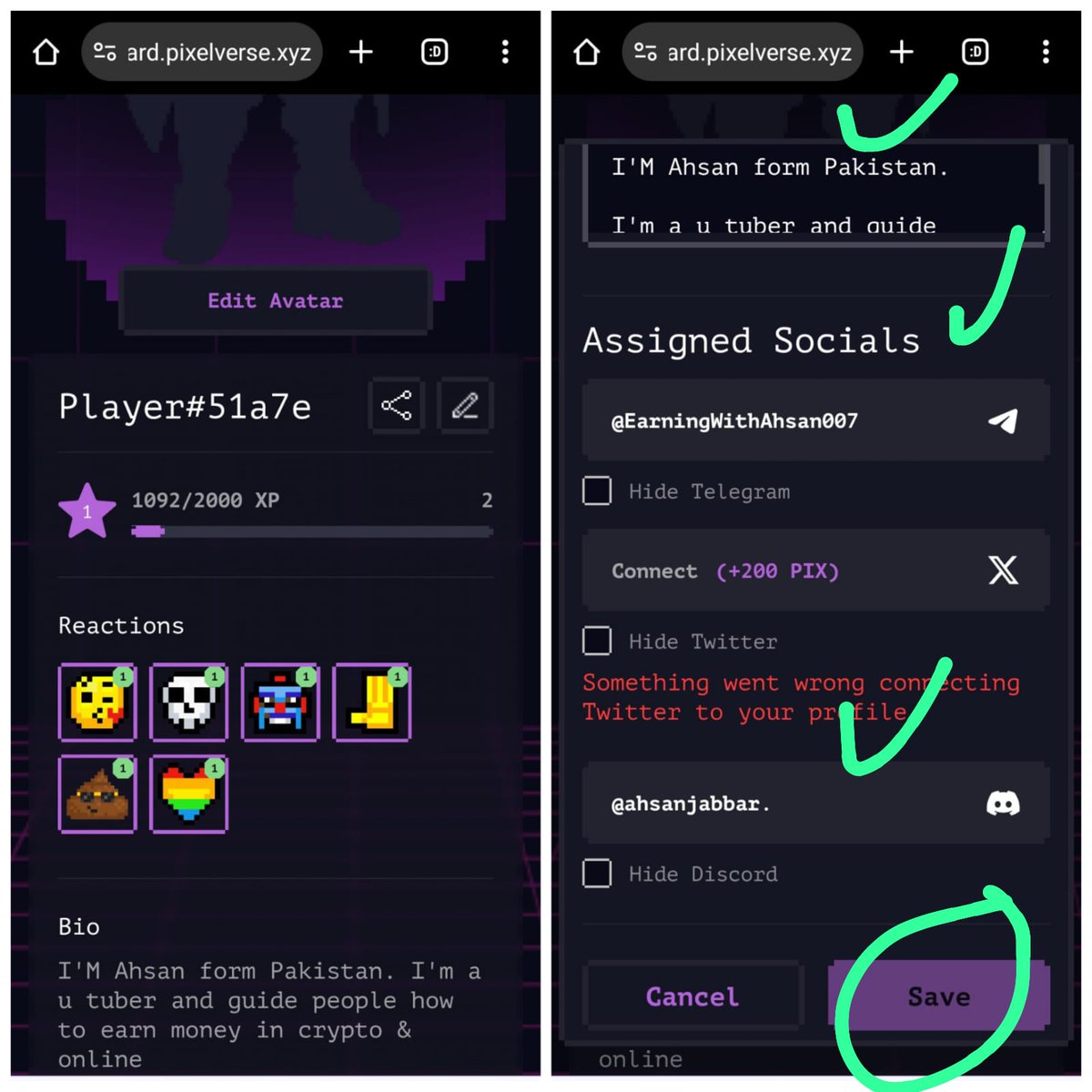yum_twinkle's tweet image. Pixelverse Airdrop claimed 25th july 

#PIXFIlistBitget
#PIXFI 

Dashboard pr ja k apny social accOunts connect kren .. or dash borad or pixelverse dono mai same wallet connect kren

@YounisHabibPTI
@Asaaadbilal
@b_muqadas 
@me_Sana07 
@NewId2809