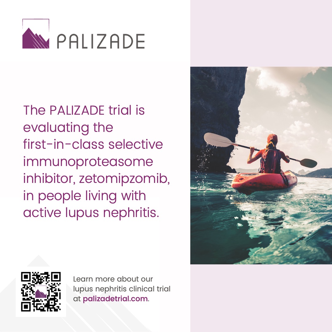 Zetomipzomib is the only selective immunoproteasome inhibitor being evaluated in clinical trials for lupus nephritis. Learn more about the PALIZADE trial at PALIZADEtrial.com.
#PALIZADEtrial #zetomipzomib #LupusNephritis