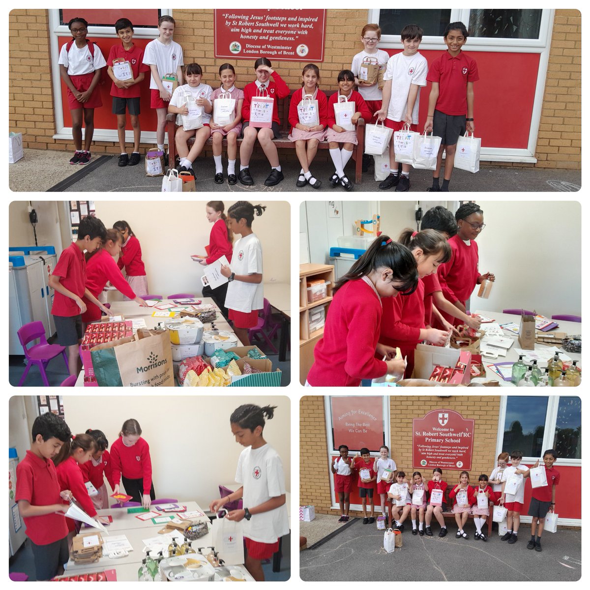 StRobSouth's tweet photo. 📸✨ Our super Year 5 Chaplains were hard at work on their Bags of Kindness Sale during the year! 🛍️ Spreading kindness &amp; making a difference, one bag at a time. We couldn't be prouder of their dedication and compassion! 🌟 #Year5Chaplains #BagsofKindness #SpreadKindness https://t.co/SfgFiLxuzw