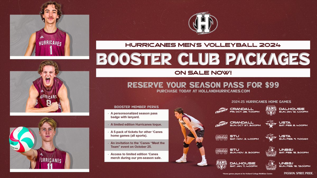 HC_Hurricanes's tweet photo. *ALERT**

Booster Club packs are on sale for @caneswvball and @canesmvball! Feel the excitement all season long as we build towards hosting the '25 ACAA Ch'ships!

PURCHASE NOW | https://t.co/QdL2hWzDWr

#PassionSpiritPride https://t.co/oJ7R0Q8scl