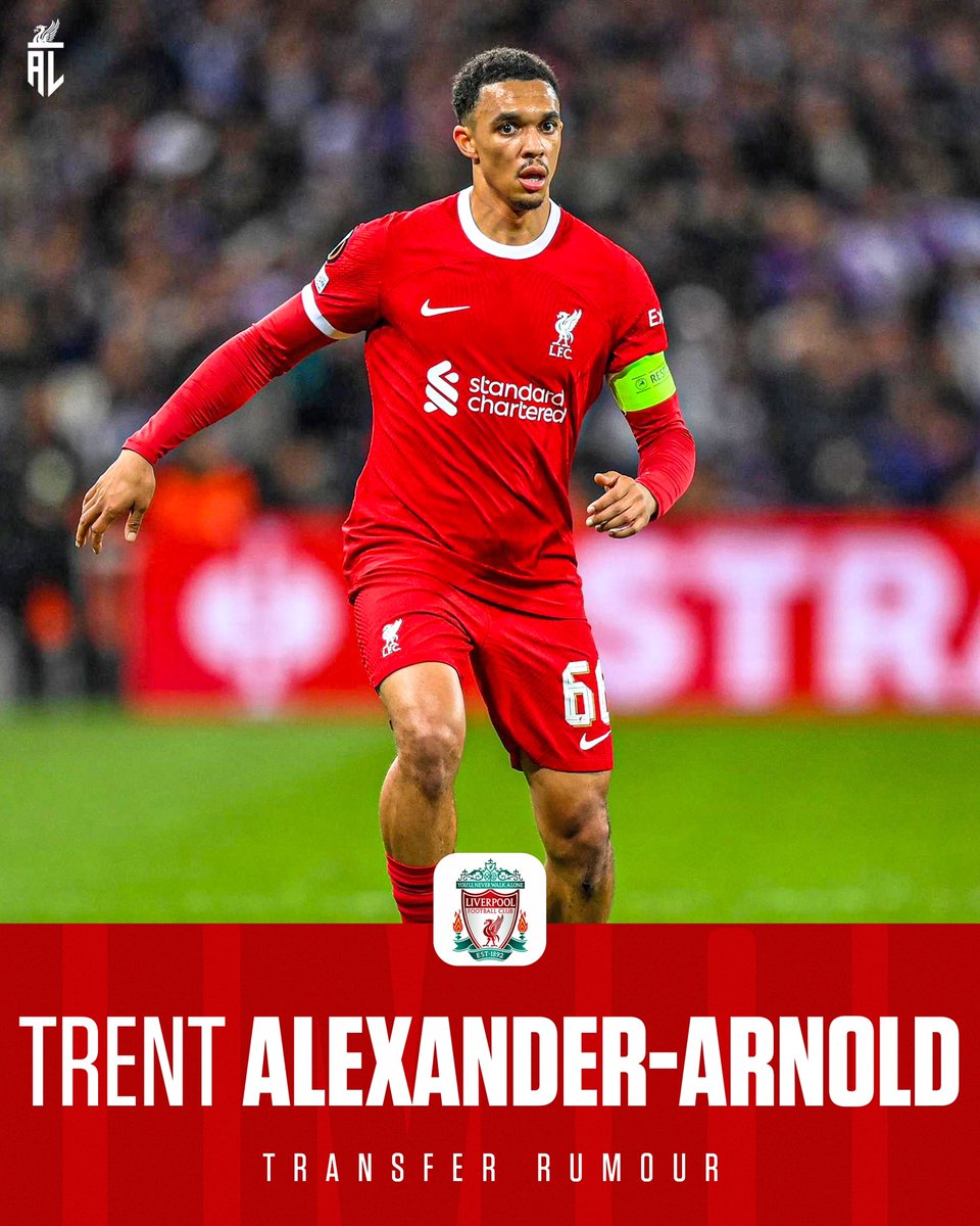 AnythingLFC_'s tweet photo. 🚨 𝑻𝑹𝑨𝑵𝑺𝑭𝑬𝑹 𝑹𝑼𝑴𝑶𝑼𝑹 🚨 

Trent Alexander-Arnlod is increasingly tempted by a move to Real Madrid.

✍️ @Independent https://t.co/wamylcnn7J