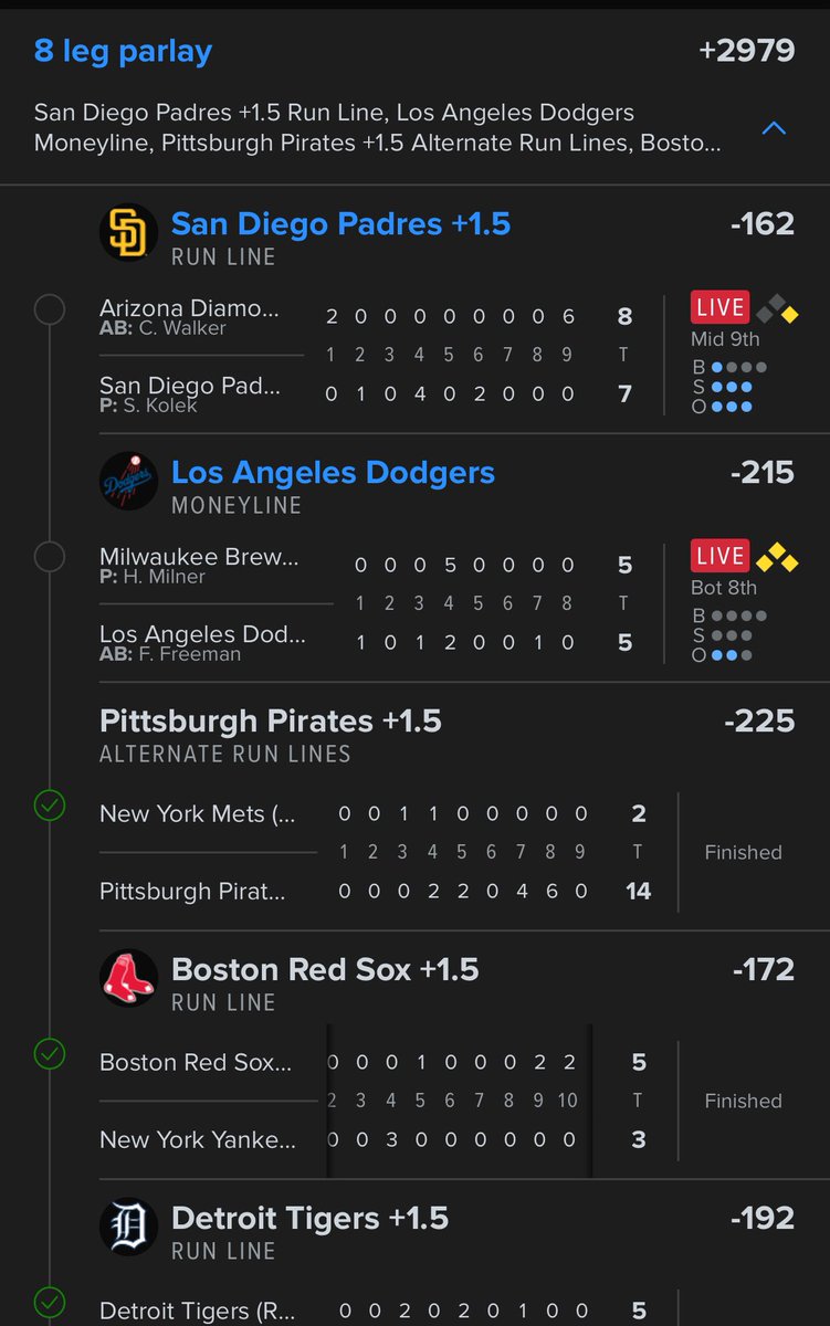 cruzzzinwitcruz's tweet photo. THE SAUCE THAT HELPED THE TEAM HIT THIS 4-LEG & THIS 8-LEG PARLAY WILL BE IN THE HOLY GRAIL....U DO NOT WANT TO MISS IT ๐ฏ๐ฏ๐ฏ #SportsConsultant #SportsForecast #MLB #IYKYK https://t.co/y045cJ36zE
