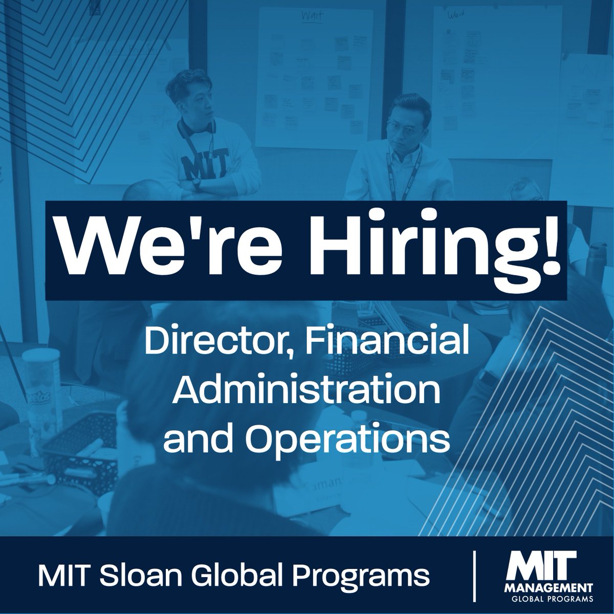 MITSloanGP's tweet photo. We have an exciting opportunity to join the MIT Global Program teams as our Director of Financial Administration and Operations!

To view the full job description &amp; submit an application, visit: 

https://t.co/XTunmOdIv8 https://t.co/psW2bO5EZu