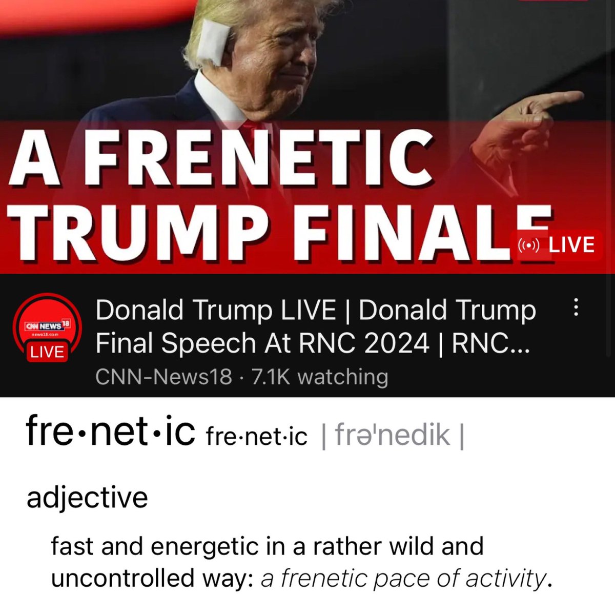 TrumpFight's tweet image. Is this medias way of “Tuning Down” the H@te or disparaging speech? Or are they now becoming prophets of doom.