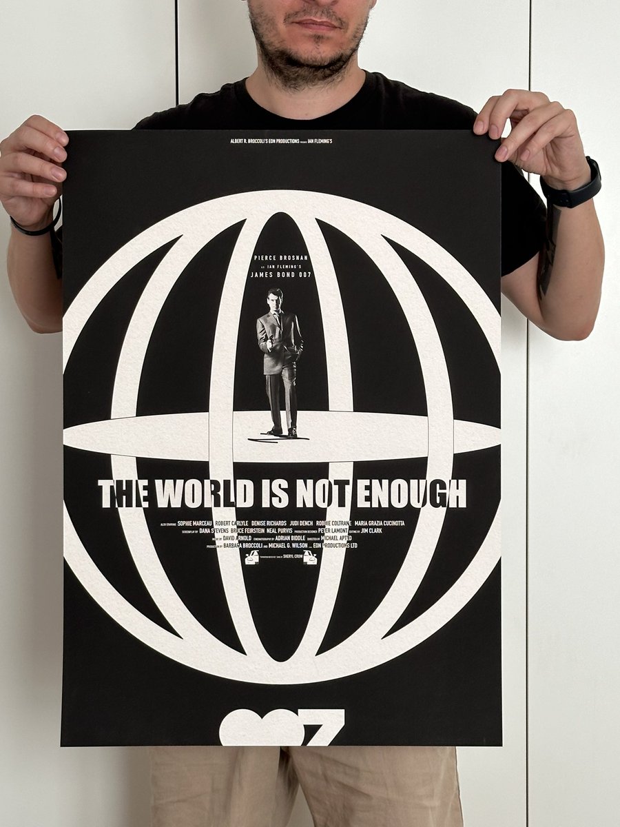 bartnikp23's tweet photo. Brosnan era posters ready for shipping. I am super satisfied with the quality. I think the client will be too. https://t.co/g93rpxcRxA