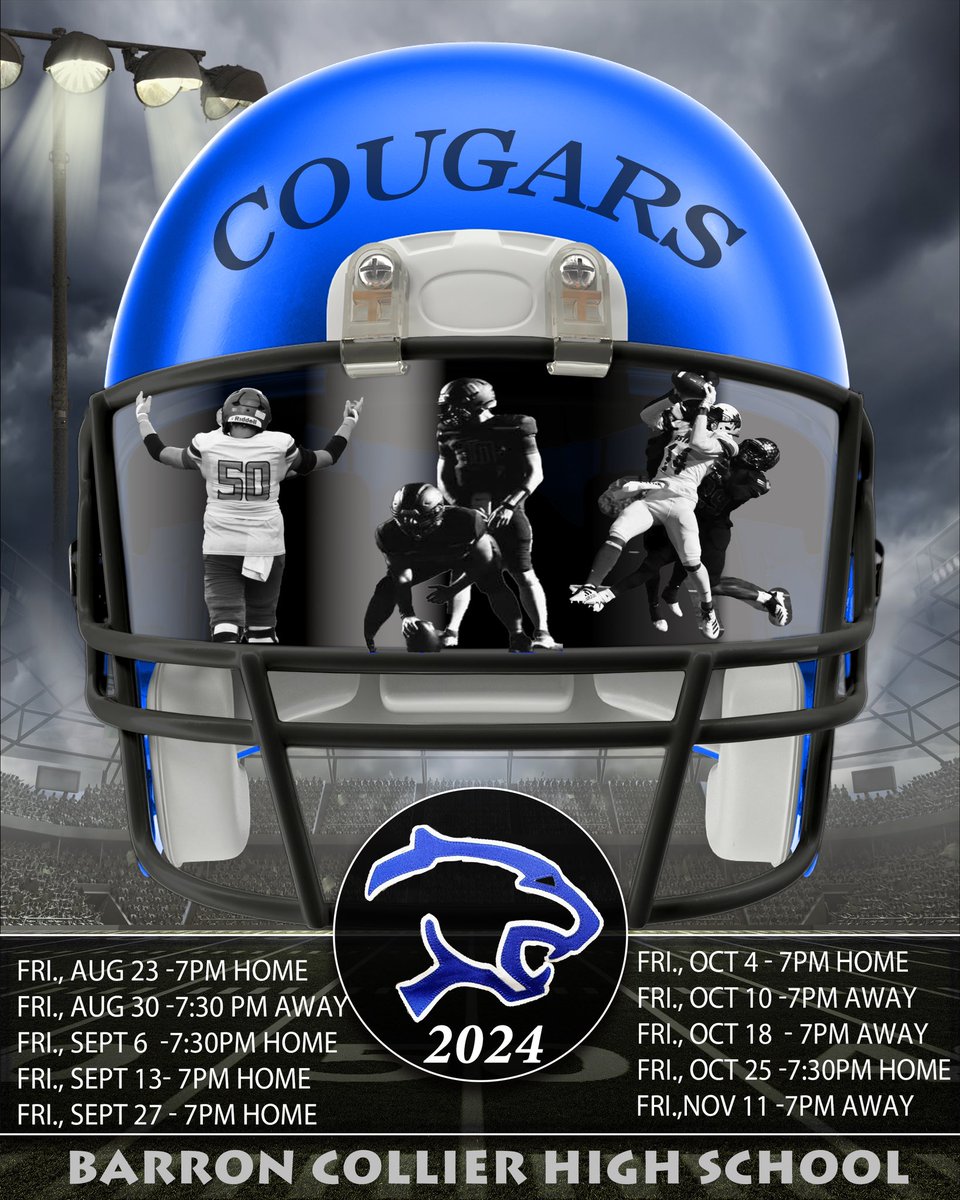 BCHS All Sports Booster club (@bchsall) on Twitter photo 🏈🐾 2024 Friday Night Lights Schedule 🏈🐾
Purchase your parking pass and season Tickets at GoFan.co <a href="/BarronCollier/">Barron Collier</a> <a href="/CoachMJackson1/">Mark Jackson</a> <a href="/BCCougarsFB/">BC Cougars Football</a> 🏈🐾 2024 Friday Night Lights Schedule 🏈🐾
Purchase your parking pass and season Tickets at GoFan.co <a href="/BarronCollier/">Barron Collier</a> <a href="/CoachMJackson1/">Mark Jackson</a> <a href="/BCCougarsFB/">BC Cougars Football</a>