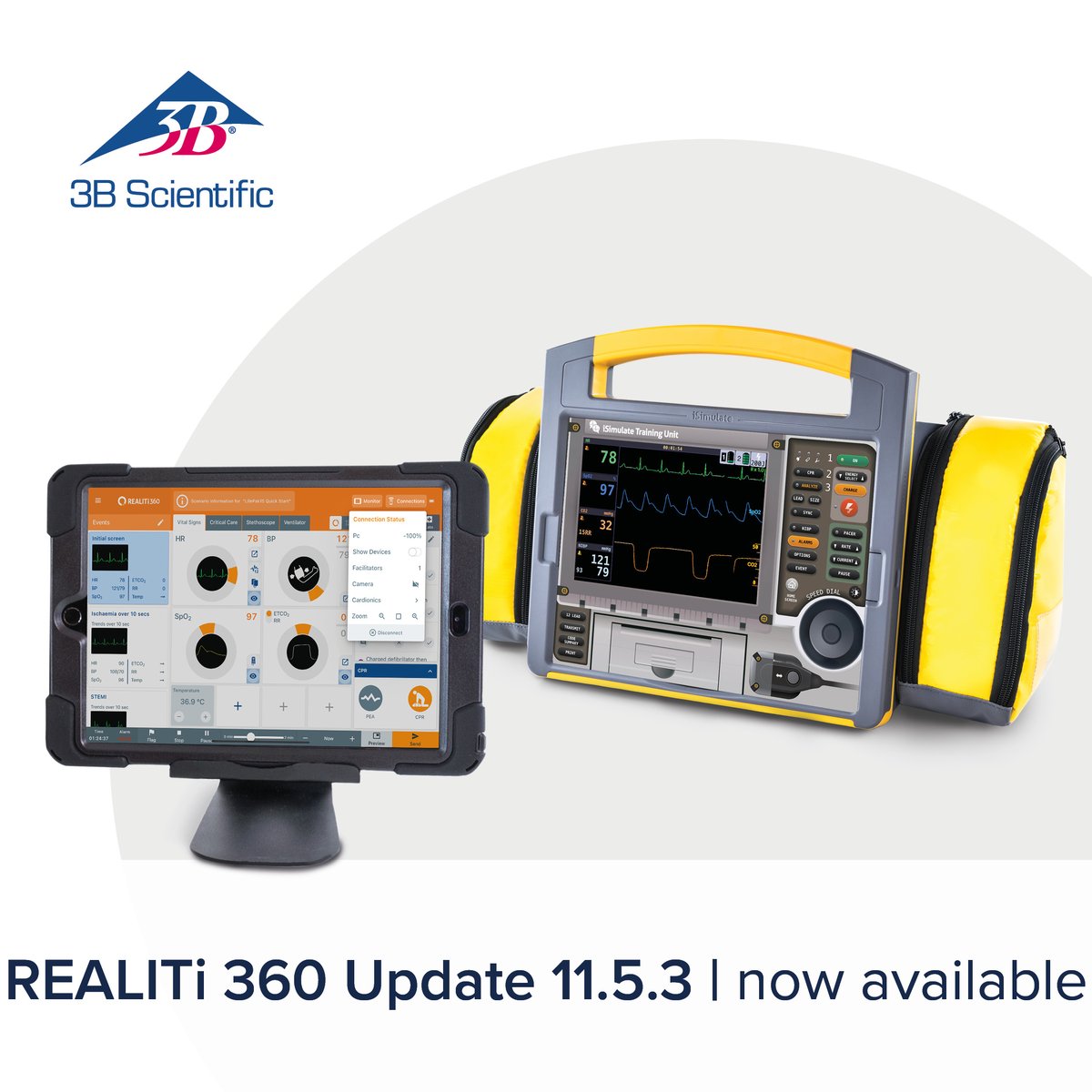 3bscientific's tweet image. [REALITi 360 Update] Version 11.5.3 is here with exciting new features and fixes! 

Check out all the details on our update page: hubs.la/Q02H62fr0. Don't miss out, download now!

#3BScientific #iSimulate #MedicalHealthcareSimulation