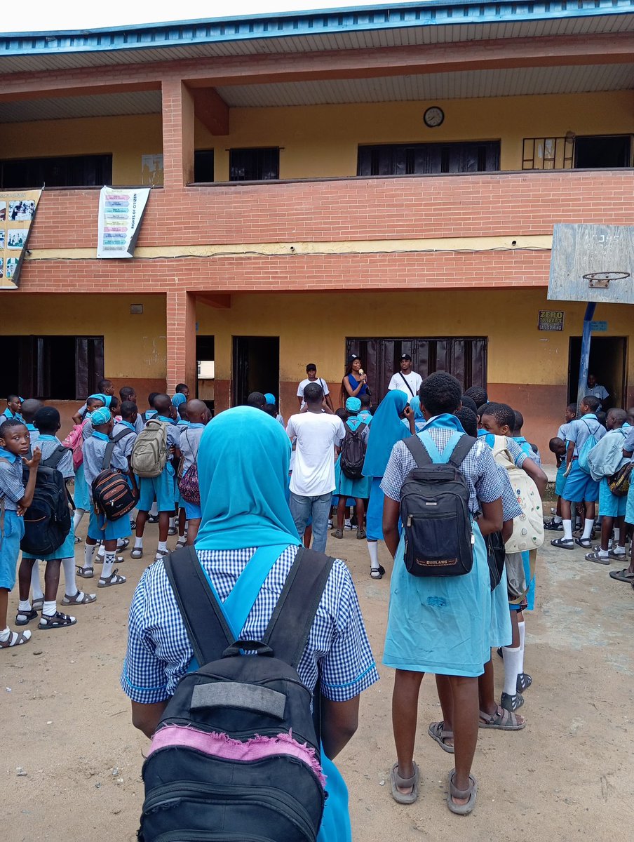 It was a great pleasure to meet the Principal, Teachers and Students of Aje Comprehensive High School. 

Together we shall fight this pandemic. End Tech Facilitated Gender Based Violence today! 

#TFGBV #EndGBV #OnlineSafety #NCATFV #StopCyberAbuse #SupportSurvivors