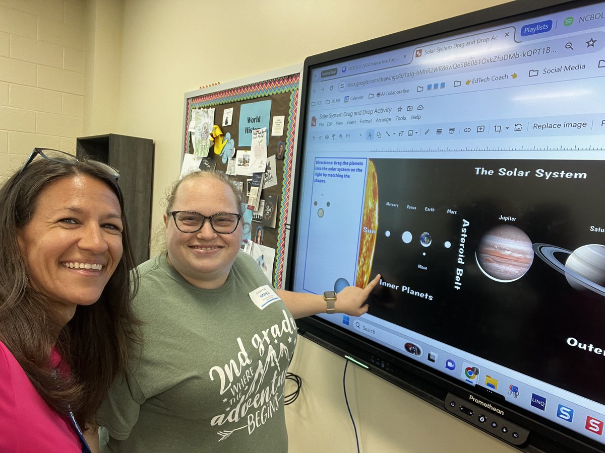 KathrynMBailey's tweet image. It’s the final day of #NCBOLD West and we’re having fun with #InteractiveTech @Promethean @ncdpiDTL #HandsOn