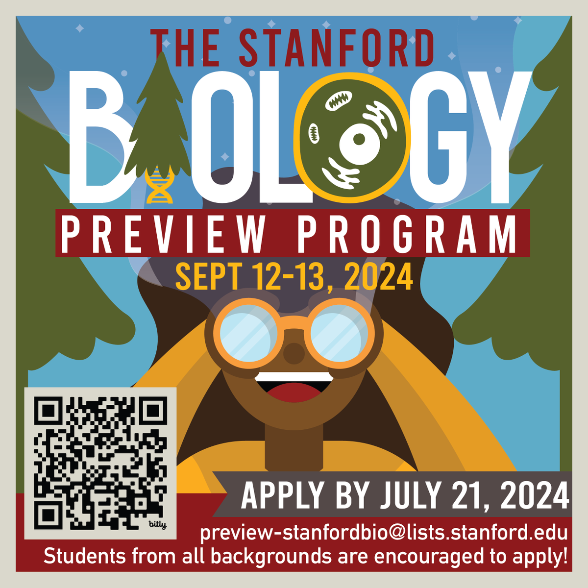 Biology Preview Program (@biologypreview) on Twitter photo Just a few more days until our application closes!
Planning to apply to Biology PhD Programs this year? Let us help you out!! At the <a href="/Stanford/">Stanford University</a> Biology Preview Program, we aim to support students from diverse backgrounds through the graduate school application process. Apply now! Just a few more days until our application closes!
Planning to apply to Biology PhD Programs this year? Let us help you out!! At the <a href="/Stanford/">Stanford University</a> Biology Preview Program, we aim to support students from diverse backgrounds through the graduate school application process. Apply now!