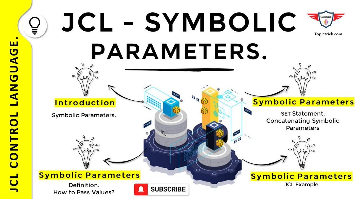 topictrick's tweet photo. JCL Symbolic Parameters | JCL SET Statement | JCL Procedures | JCL Symbolic Parameters Examples JCL'

Explore the versatility of JCL symbolic parameters and the efficiency they bring to JCL procedures. https://t.co/qYb8noe1qV #JCL #JobControlLanguage https://t.co/AWYfFs8k5H