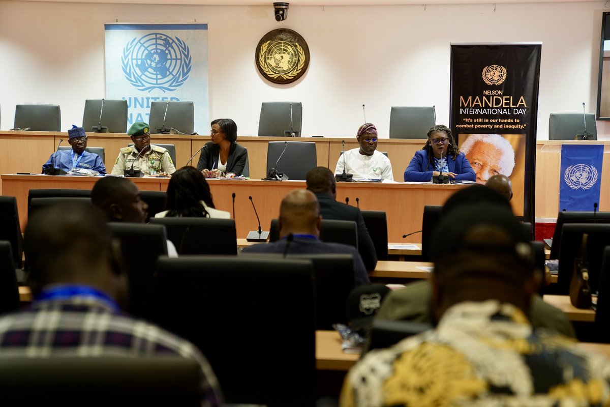 mucha_mundopa's tweet photo. What an inspiring #Mandela week it has been! From Borno state, northeast 🇳🇬 to the UN House in Abuja, promoting the practical application of the #MandelaRules because #PrisonersMatter! Grateful to wake up and do what I love every day! https://t.co/6No7LbKUB6
