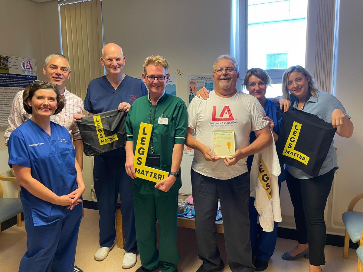 Finally got to present the <a href="/LegsMatter/">LegsMatter</a> Change Maker Award to Barrie Evans of the <a href="/limblessassoc/">Limbless Association</a>.  His story is truly inspiring and the support he provides to amputees is phenomenal <a href="/AneurinBevanUHB/">Aneurin Bevan University Health Board</a> <a href="/AneurinVascular/">Aneurin Bevan Vascular Department</a> <a href="/davebosanquet/">Dave Bosanquet</a> <a href="/MelissaBlow2/">Melissa Blow</a> <a href="/TraceyH77295755/">Tracey Hutchings</a> <a href="/Kris59359224/">Kris</a>