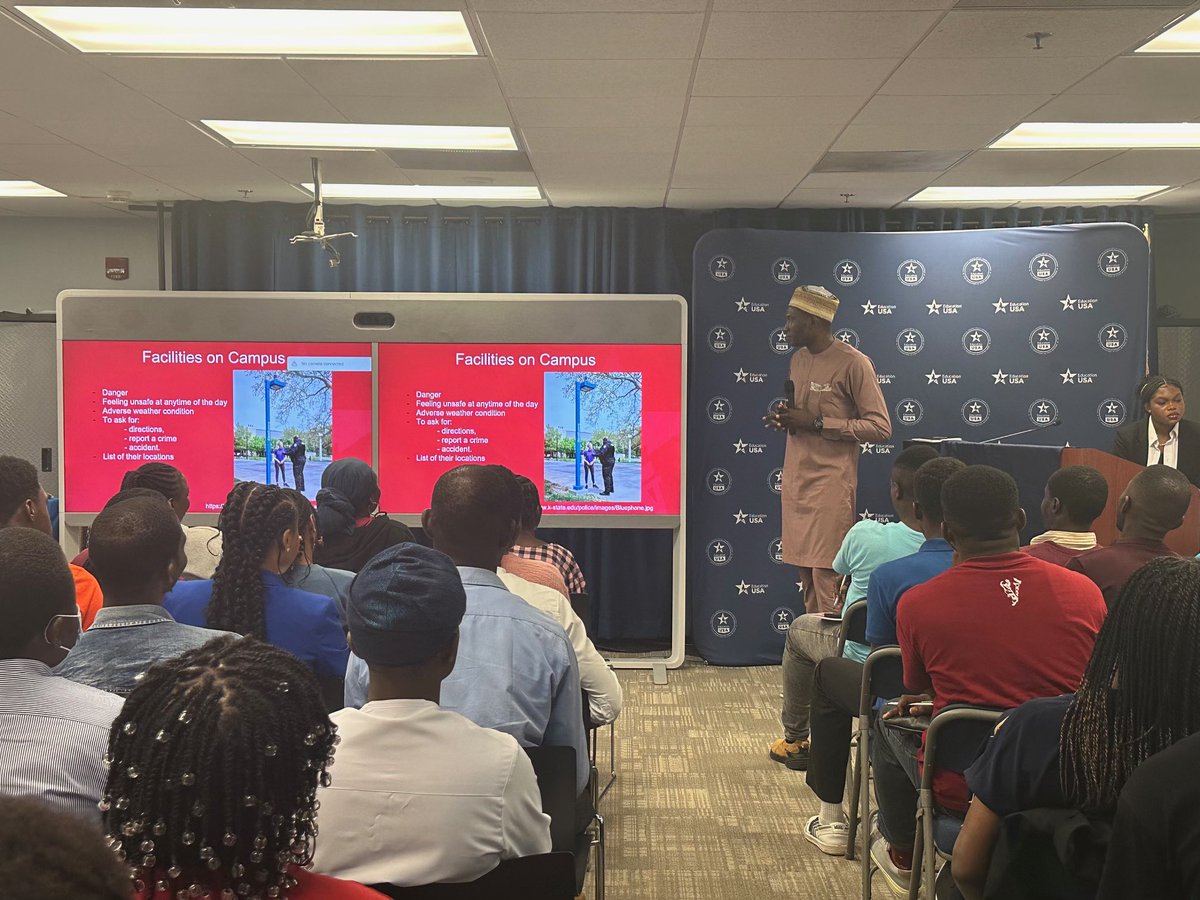 SipasiOA's tweet photo. Earlier this week, I had the opportunity to speak at the @EducationUSALag Predeparture Orientation for Fall '24 Nigerian students on the topics of "Safety on USA College Campuses" and "Leveraging Relationships."

I wish you well.

Good luck, folks! https://t.co/mpCvCnW5fV