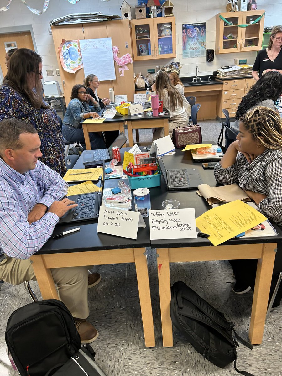 When talking about thriving new <a href="/cobbscience/">Cobb Science</a> middle school teachers are getting hands-on experiences! <a href="/CobbAlp/">Cobb ALP</a> #CobbNTA2024 #oneteam <a href="/Cobb_PL/">Cobb Professional Learning</a>