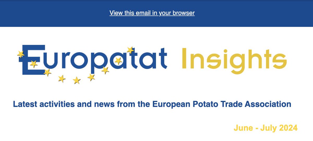Europatat's tweet image. #EuropatatInsights

Don't miss our latest activities on the #InternationalDayofPotato, #PotatoBlight, #Wireworms, #foodwaste, also including updates from our #EUAgriPromo #PotatoSurprises, @eu_adapt  @Wasteless_EU &amp;amp; @patafest_eu projects! 

Check it out 👉 shorturl.at/6aFfb
