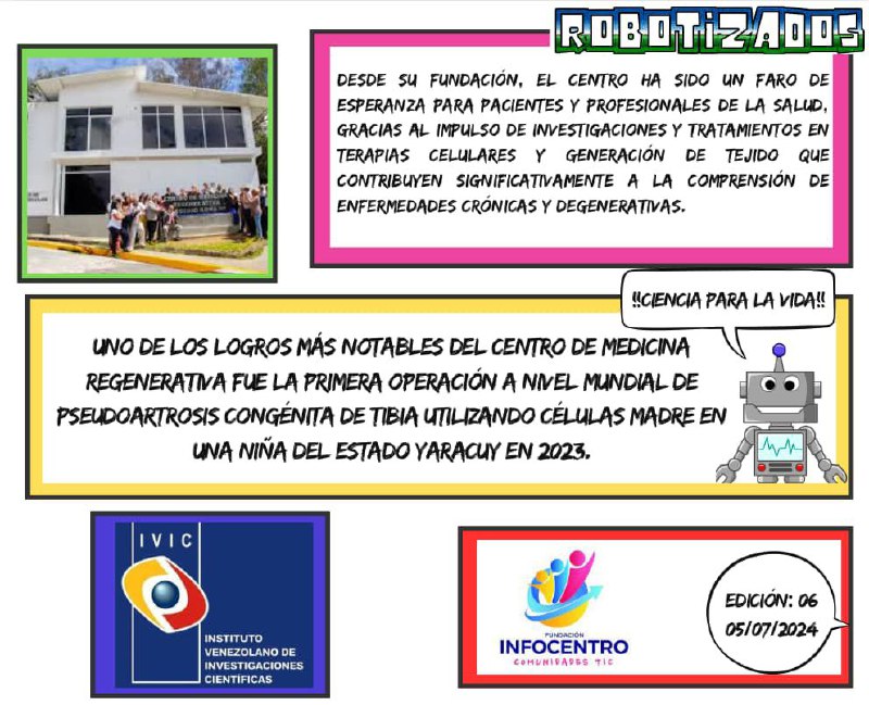 IsisDomingue2's tweet photo. Con una nueva edición, vuelve el Comics “Robotizados” un espacio para la divulgaciońcientífica y tecnológica desde el municipio Manuel Monge en @YAR36Y..

#VenezuelaObrera
¡Vamos!
@Gabrielasjr
@LarosaInfove
@InfocentroOce https://t.co/OVanragCwU
