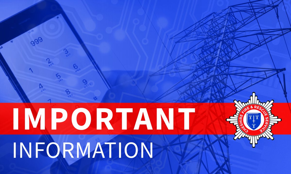We are aware of a technical issue affecting 999 calls from landlines in the Sandiway area. If you need to dial 999 please use a mobile phone. Normal service is expected to resume by 9pm.