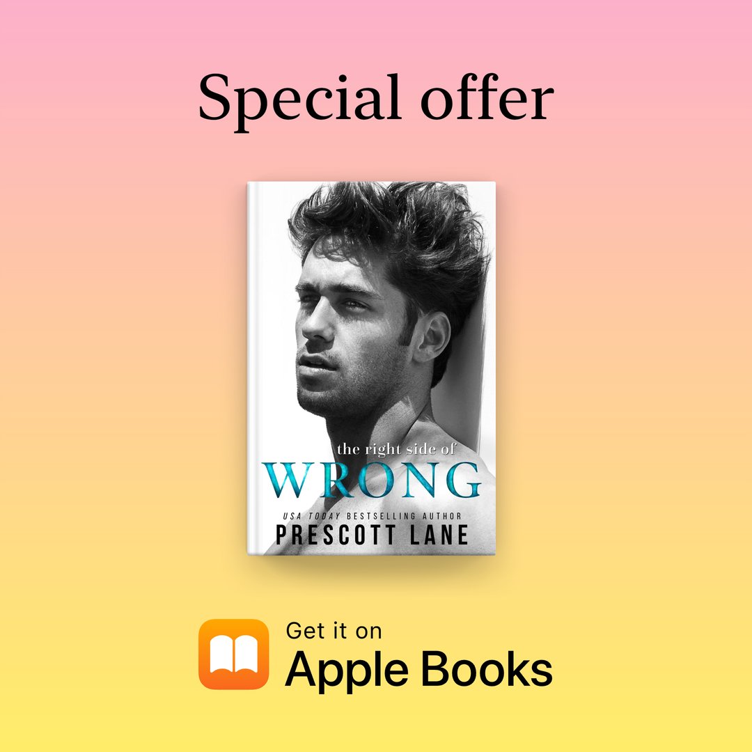 Thrilled to have THE RIGHT SIDE OF WRONG included in the <a href="/AppleBooks/">Apple Books</a> Romance Bestsellers promotion.  Make sure to check it out!  apple.co/romancesale