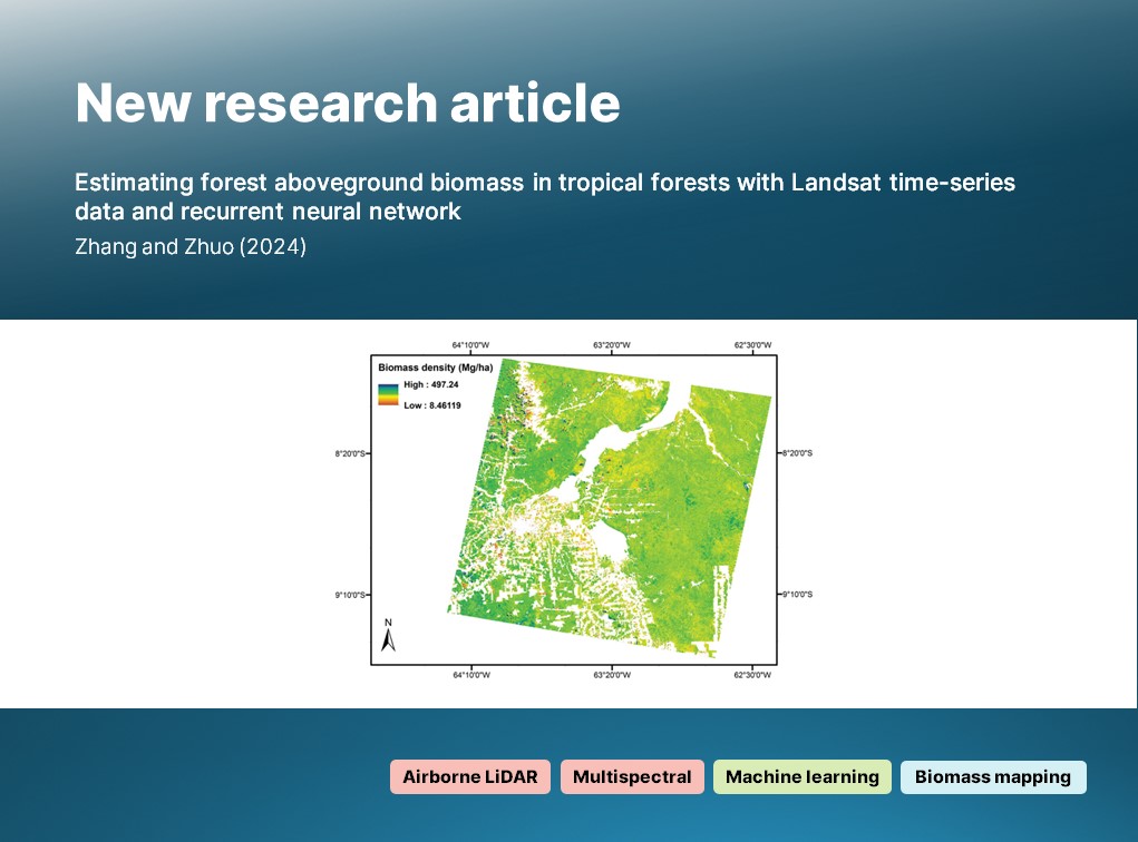 IJRemoteSensing's tweet photo. 🔔 New article: 

Zhang &amp; Zhuo present research estimating #AbovegroundBiomass through integration of a long short-term memory network (LSTM) &amp; fully connected neuron network, establishing an RNN-FNN model.

🔗 https://t.co/2Y5azLCEQi

#IJRS #RemoteSensing #Landsat #NeuralNetwork https://t.co/UuGcbew7Eb