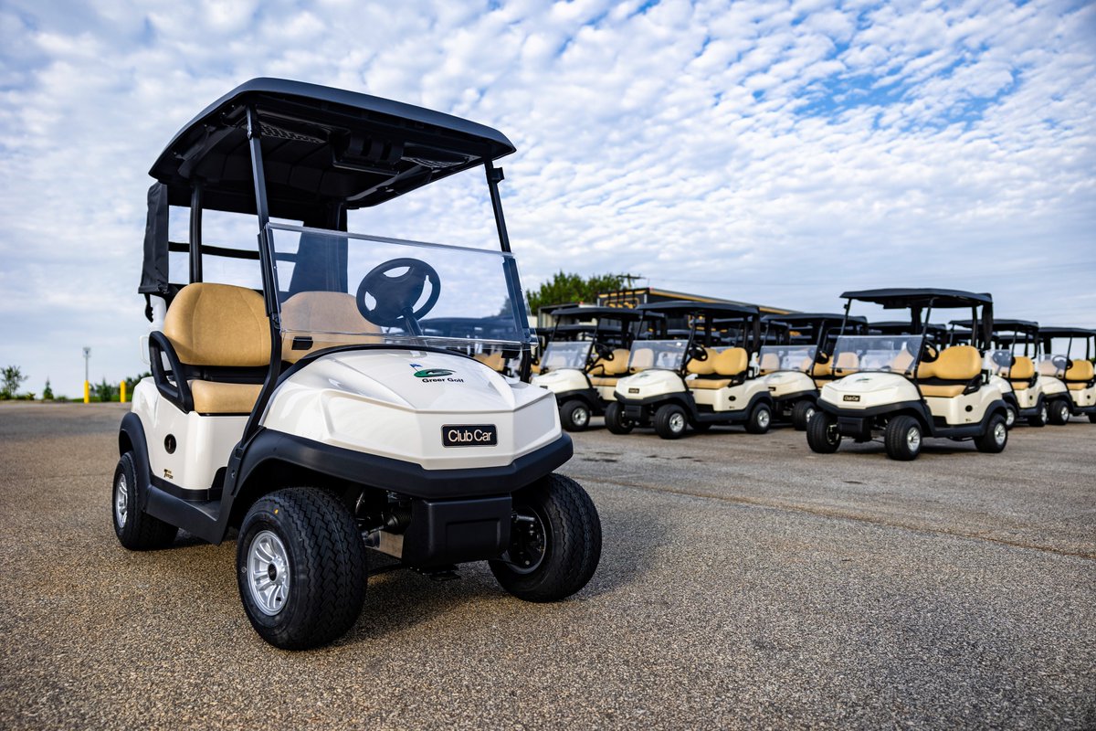 CityofGreer's tweet image. A new fleet of carts have arrived at @GreerGolfCourse! Yesterday, Club Car delivered the new carts and they’re ready to roll out for the rest of the summer. Be sure to book your tee time today at greergolf.com