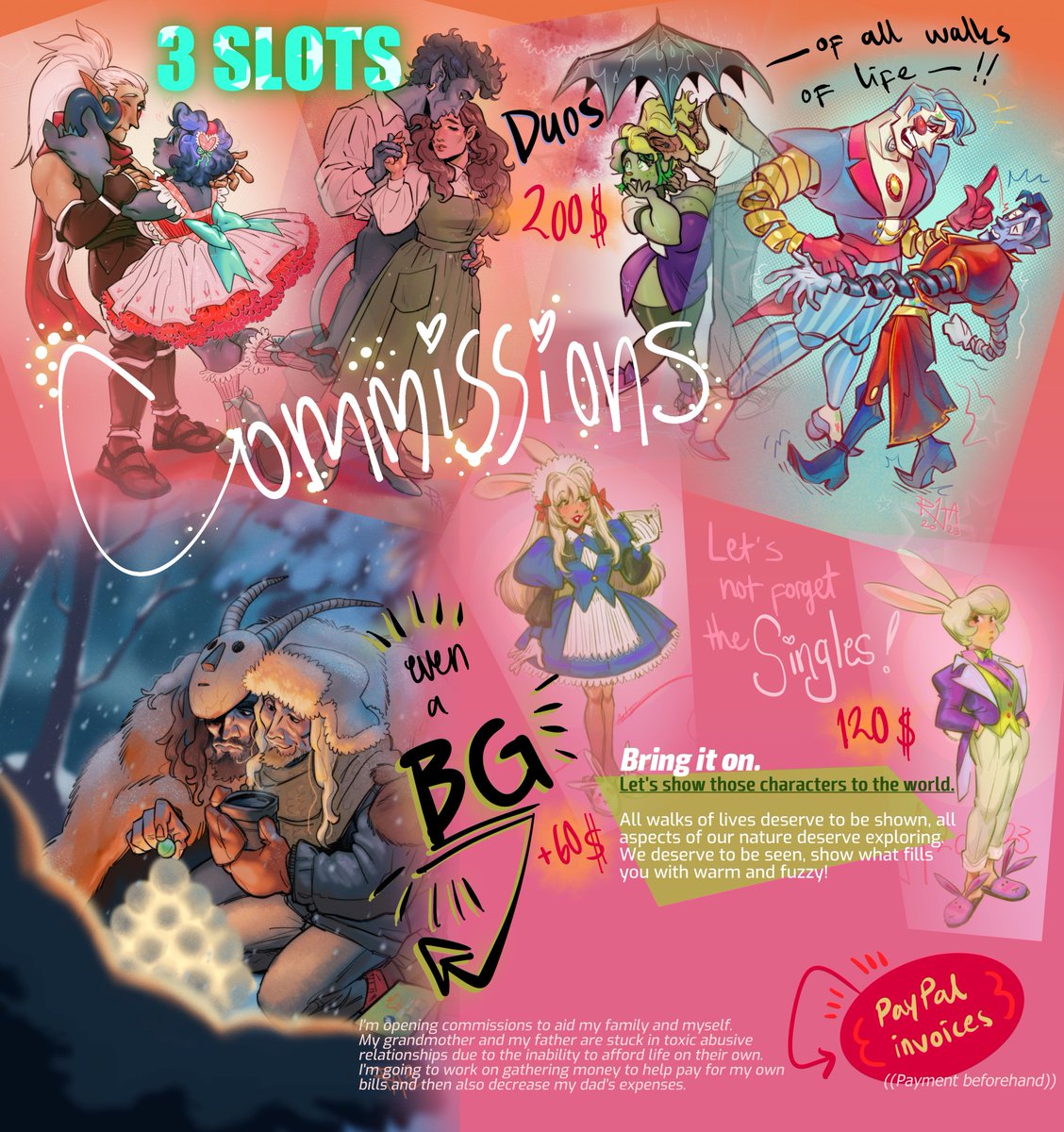 ginmushroom's tweet photo. If anyone's interested at any point of time, pm me! I'll take orders at any given timing. #comms #commissionopen https://t.co/NLxEUHjz9f