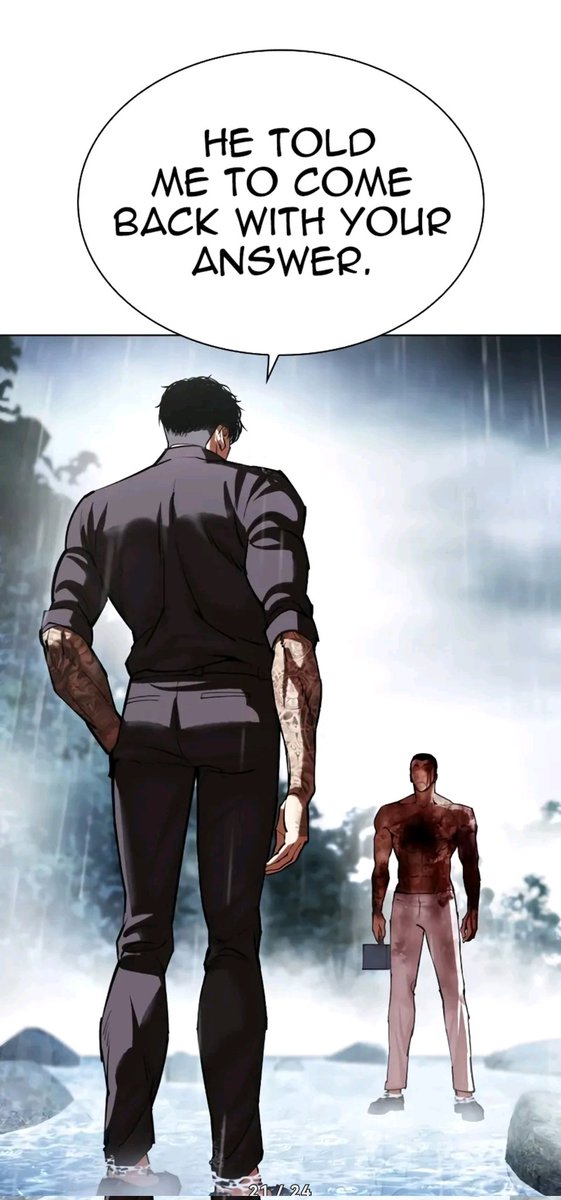 Shinkou77's tweet photo. #lookism #Lookism511
Fin chapitre où Samuel est le messager de Goo où il est venu pour dire que c'est pas trop tard de rejoindre Goo et qu'il reste beaucoup ennemis en voyant l'ombre de Jihoon Lee. Goo avec katana le considère comme un ami c Bo. Prédiction des matchs-up https://t.co/m9rG62cmCv