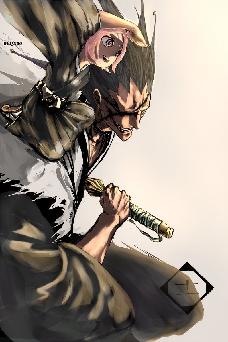 ma3x00's tweet image. #BLEACH
Zaraki x Yachiru 🎨