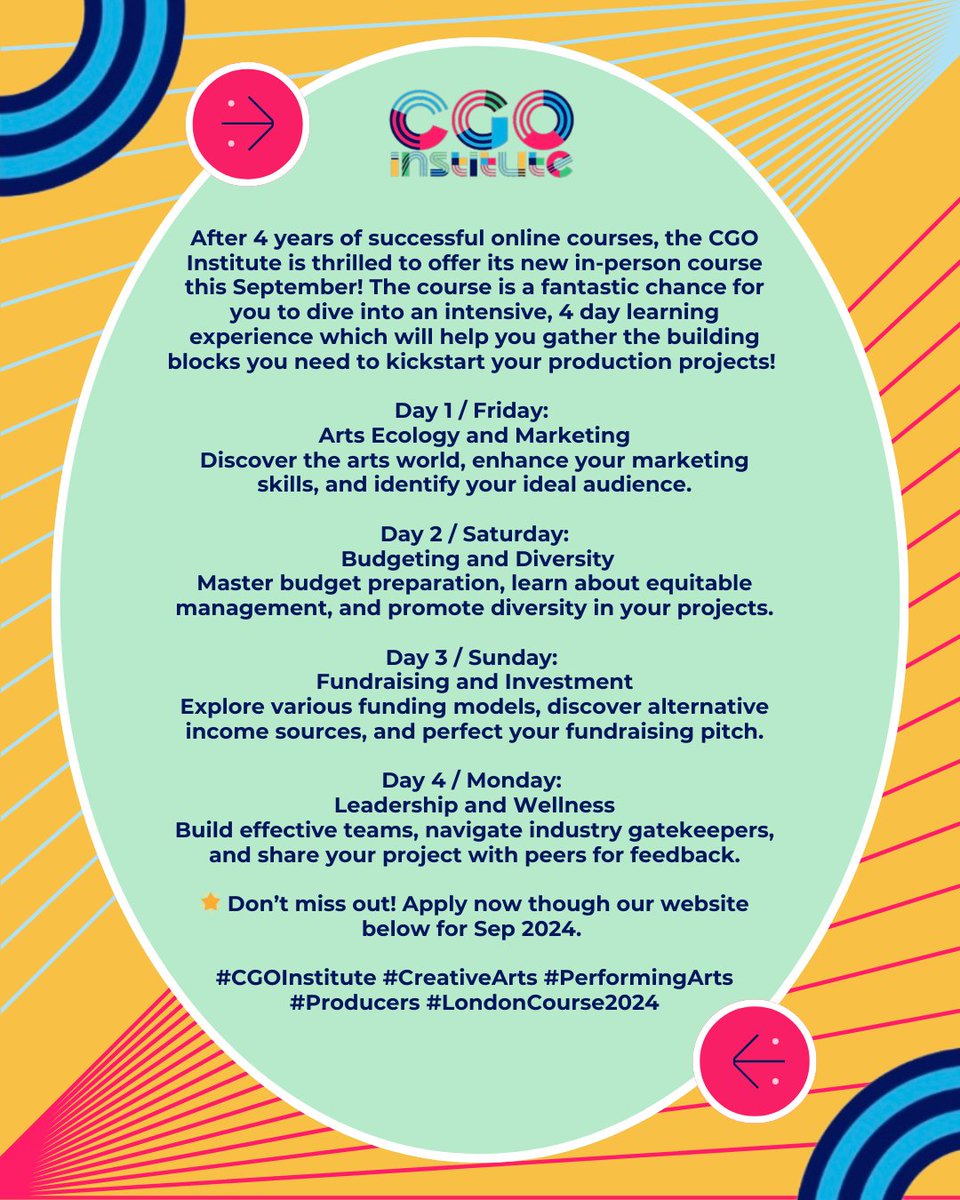 A little reminder to check out our new in person course coming this SEP! copy and paste the link below to find out more.....!
- chrisgrady.org/intensive-lond…
✨✨✨
#londontheatre #onlinecourse #CGO #performingarts #production