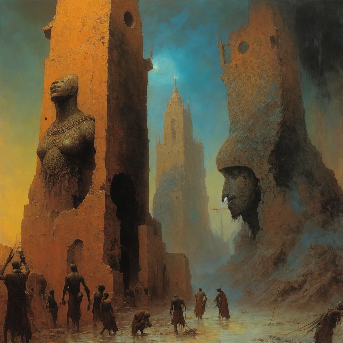 KULT OF KANG

From the depths of the Ashlands the vilest and most recent khilima kult emboldens and invigorates the most ignorant and savage.

Idols to him erected in bowels of the Borean slave ships and in the ghetto quarters of civilization.

The beast king..⛓️👇🏻