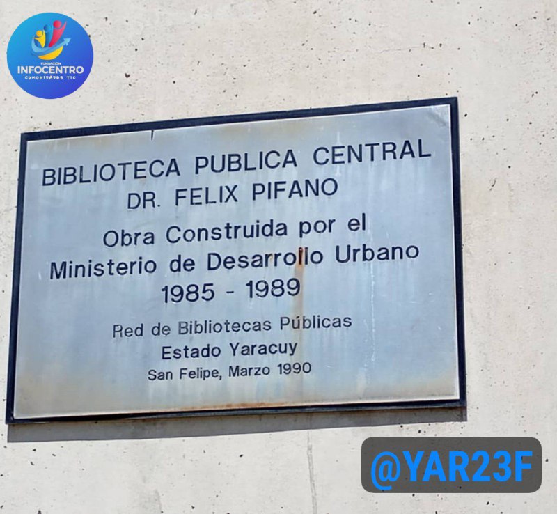 IsisDomingue2's tweet photo. Con el @ICEYaracuy estrechamos alianzas; nos proponemos junto a @Fundaciteyara llevar nuestras herramientas TIC al “Plan Vacacional Aventuras en Vacaciones” con la Red de Bibliotecas Públicas.

#VenezuelaObrera
¡Vamos!
@Gabrielasjr
@LaRosaInfoVE
@Mincyt_VE https://t.co/OoTVDmxZKO
