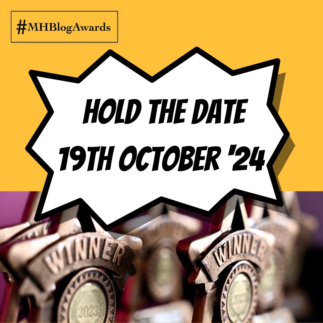 🧠The Mental Health Blog Awards 2024 will be held online on Saturday 19th October. 

📝 We are developing a plan for the day (you can see our estimated programme on the website).