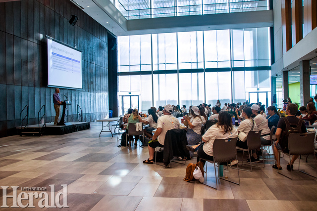 Master of Education students spent time this week brainstorming and putting together presentations on how to promote teacher wellbeing, which were then judged by a panel of education experts. 
#yql #lethbridge 
lethbridgeherald.com/news/lethbridg…