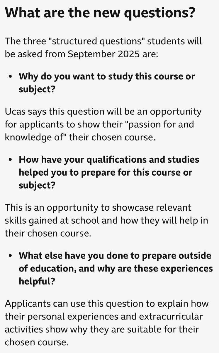 From September 2025, the personal statement is dead. Here are the three questions that will replace it: #ucas #personalstatement #year12