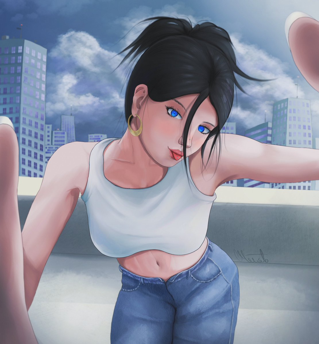 Meesto_'s tweet photo. Before the storm ☁️
#art https://t.co/UEall3yf5J