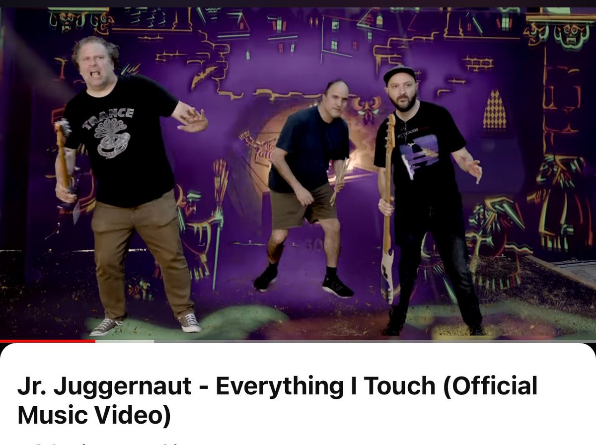 If you missed the premiere yesterday, you can now watch the <a href="/JrJuggernaut/">Jr Juggernaut</a> video for “Everything I Touch” at the YouTube link below.  Guaranteed to put a smile on your face!

youtu.be/zfMB-Wf2l2w?si…