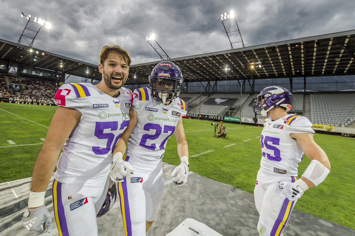 ViennaVikings's tweet photo. Some moments just hit different…

#PurpleReign #ViennaVikings #ELF2024 #VIKatRAI 
📸 @HJirgal | @ELF_Official https://t.co/rc6g91ljho