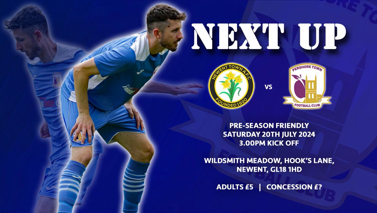 Pershore Town FC (@ptfc88) on Twitter photo NEXT UP | The Plums are back in action on Saturday where <a href="/DannyJanes1/">Danny Janes</a>' side will travel to fellow <a href="/HellenicLeague/">Hellenic League</a> side, <a href="/NewentTownAFC/">Newent Town AFC</a>. It's the penultimate friendly ahead of the 2024/25 Season, so come over and join us in Gloucestershire at Wildsmith Meadow! NEXT UP | The Plums are back in action on Saturday where <a href="/DannyJanes1/">Danny Janes</a>' side will travel to fellow <a href="/HellenicLeague/">Hellenic League</a> side, <a href="/NewentTownAFC/">Newent Town AFC</a>. It's the penultimate friendly ahead of the 2024/25 Season, so come over and join us in Gloucestershire at Wildsmith Meadow!