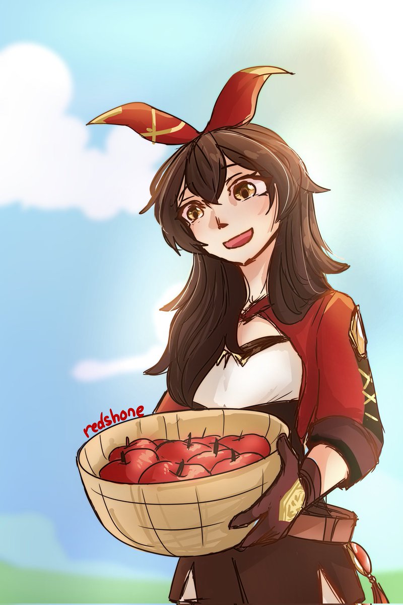 redshonesgone's tweet photo. To try fighting artblock I decided to draw the Amber..!

#GenshinImpact https://t.co/C5ZbnQQACB