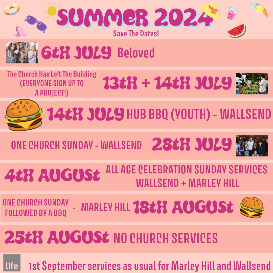 It's SUMMER! 🕶️⛱️🕶️
We've got lots going on....