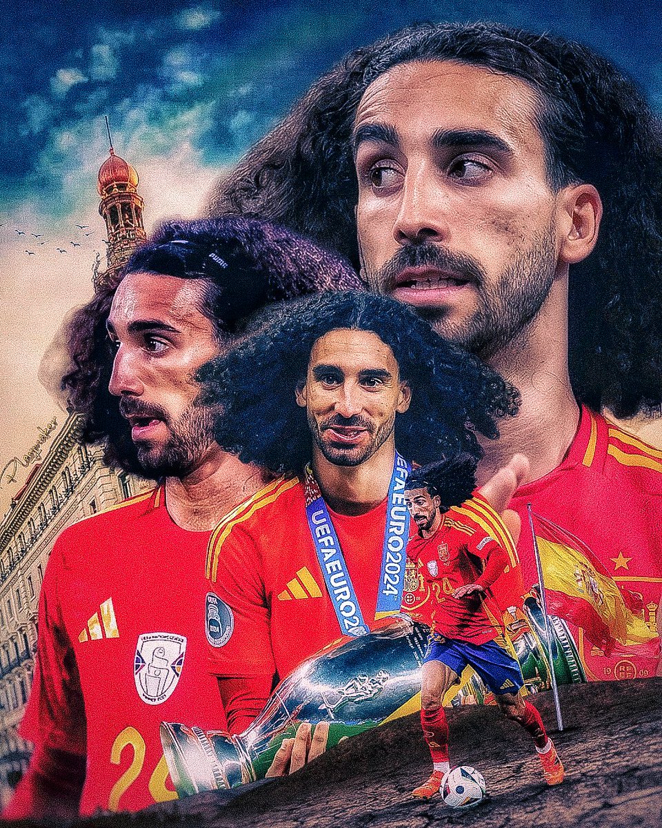 PlayMakerr001's tweet photo. CUCU!๐ช๐ธ @cucurella3
CHAMPION OF EUROPE!โจ๐
One of the best players of the tournament.๐ฅ
๐จ @PlayMakerr001
#iDesign #cucurella #spain #football #EURO2024 #boydesigner #followers #trend #trendingnow #trending #sports #graphicdesign #graphicdesigner #art #marccucurella https://t.co/6dGWuDJQrx