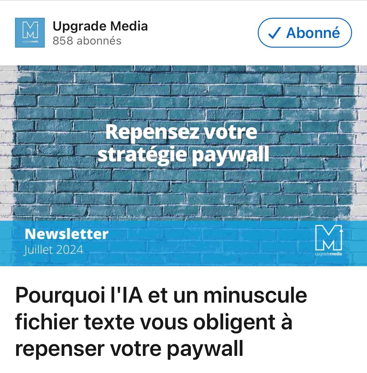 𝗣𝗼𝘂𝗿𝗾𝘂𝗼𝗶 𝗹'𝗜𝗔 𝗲𝘁 𝘂𝗻 𝗺𝗶𝗻𝘂𝘀𝗰𝘂𝗹𝗲 𝗳𝗶𝗰𝗵𝗶𝗲𝗿 𝘁𝗲𝘅𝘁𝗲 𝘃𝗼𝘂𝘀 𝗼𝗯𝗹𝗶𝗴𝗲𝗻𝘁 𝗮̀ 𝗿𝗲𝗽𝗲𝗻𝘀𝗲𝗿 𝘃𝗼𝘁𝗿𝗲 #𝗽𝗮𝘆𝘄𝗮𝗹𝗹
Des entreprises utilisent l'#IA pour ignorer robots.txt, pillant votre contenu sans scrupule
#presse
linkedin.com/pulse/pourquoi…