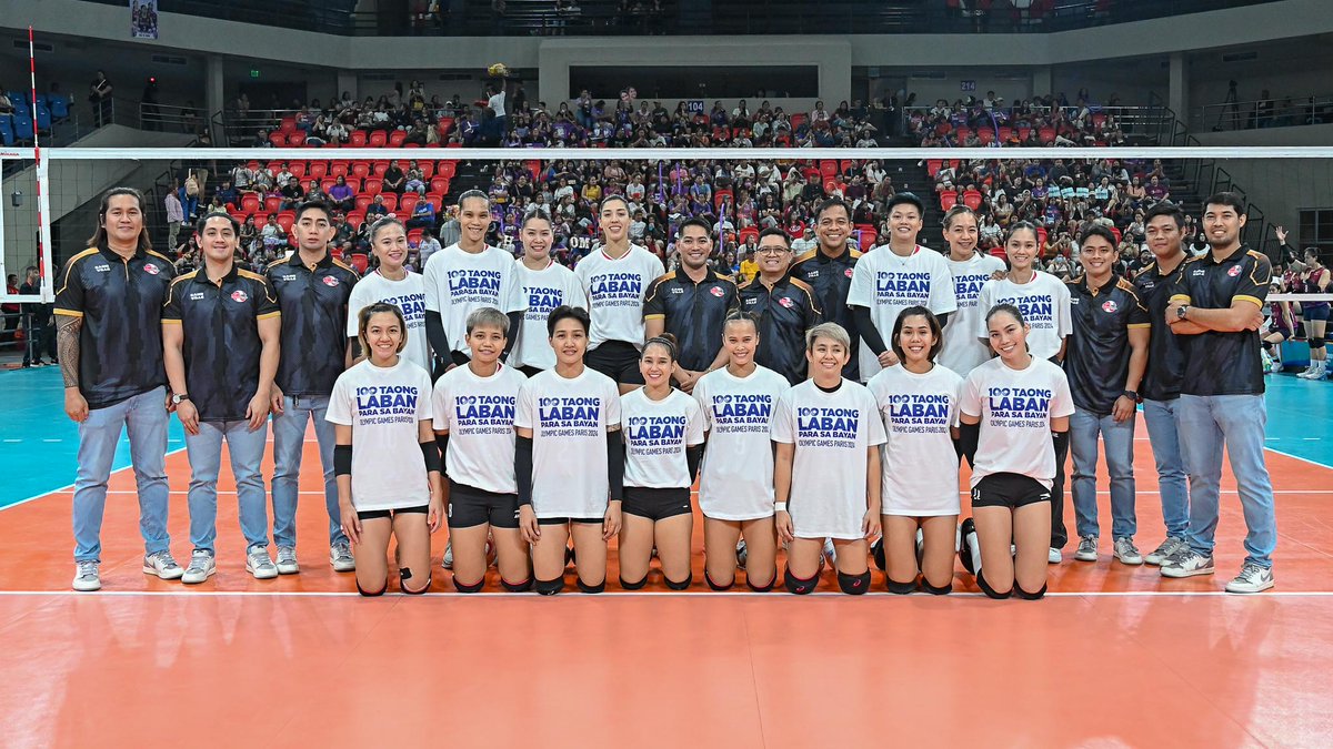 pvlph's tweet photo. Join us in cheering for Team Philippines! 🇵🇭

Check out the pregame fits of Choco Mucho and Cignal as we at the PVL show our support for the Filipino athletes competing in #Paris2024!

🔗 https://t.co/upAya2XfAo https://t.co/cCF2BVbHkB