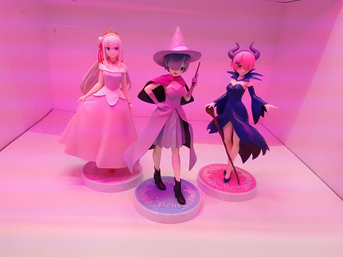 ラウンドワン　限定フィギュア　眠り姫　エミリア　レム　ラム　リゼロ　Reゼロ Reゼロ 童話シリーズレムラム 眠り姫 フィギュア ラウンド1限定色 [FIG