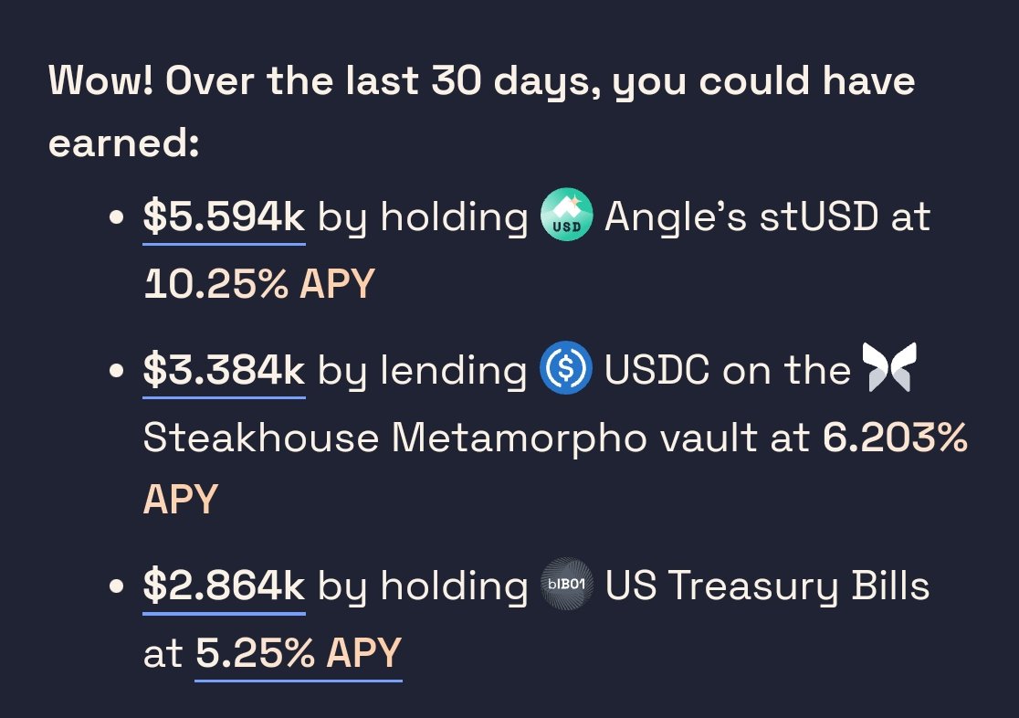 CryptoGirlNova's tweet photo. People with a large interest in passive income can do this cool little trick to check what they could have earned on their stables inside their wallets.

No need to connect anything besides just pasting your wallet address.

Potentially missed out $5.5k this month because I didn't stake.

You could check it out here: 

https://t.co/3VTxLs1HNi