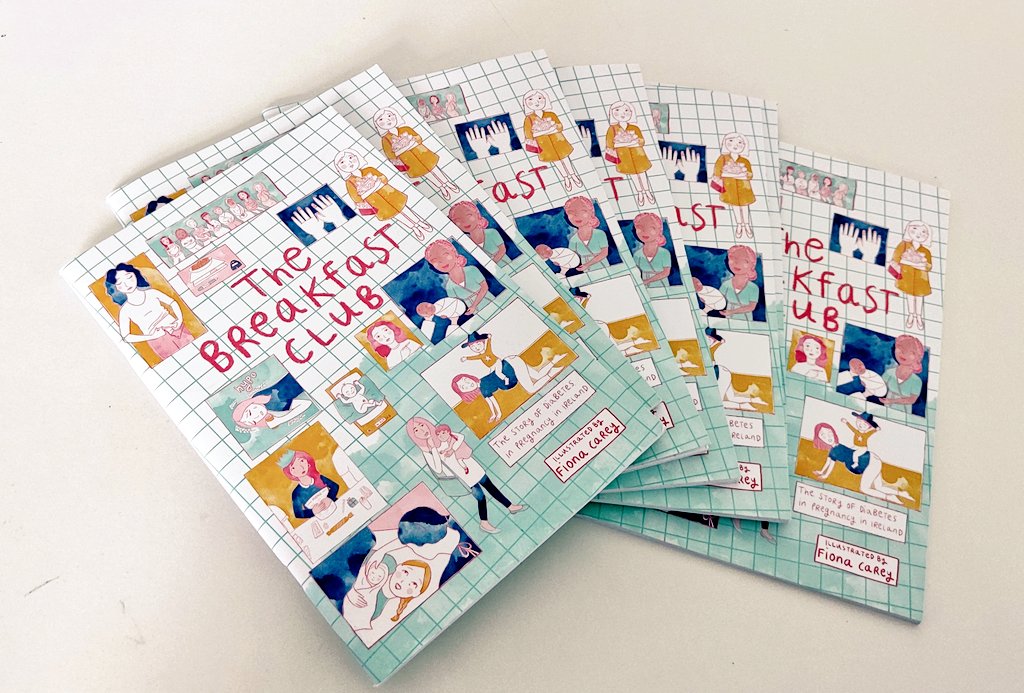 We left some copies of the #Breakfastclubcomic at  the Creative Expo,  room Z105 of the engineering building for #GraphMed2024! 
Feel free to grab a copy ☺️

This graphic novel explores real stories of diabetes in pregnancy in Ireland. 

<a href="/GraphicMedicine/">Graphic Medicine</a> <a href="/hrbireland/">HealthResearchBoard</a> <a href="/TUS_ENG_EPE/">TUS_ENG_EPE</a>